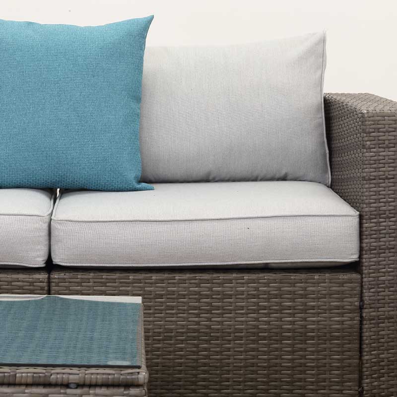 Ensemble de meubles de canapé de patio à combinaison réglable gris clair K/D de marque Kaixing