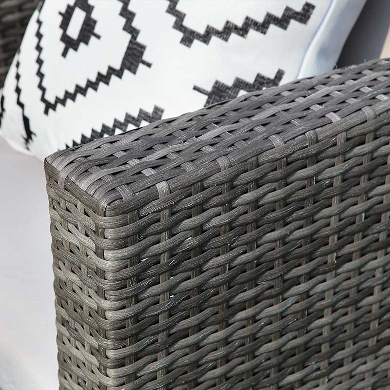Kaixing 4 бр K/D Комплекти за покриване на мебели за вътрешен двор със стъклена масичка за кафе