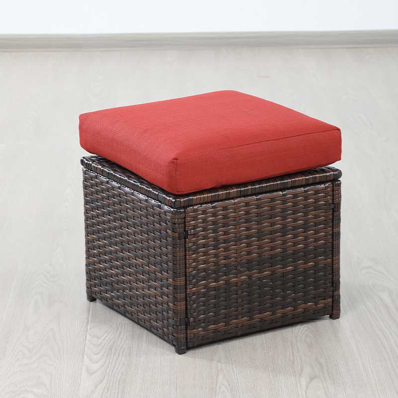 Mix Grå Sectional L-form K/D sofa med spisebordsmøbel i plastiktræ