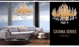 Seria Catania na mosiężny żyrandol, kryształowy żyrandol, francuski mosiężny żyrandol, mosiężny żyrandol, mosiężne oświetlenie, żyrandol Villa