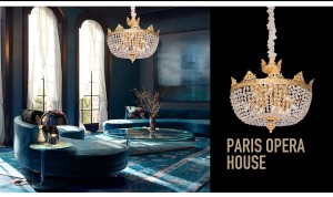 Серијата на Париската опера за месинг ѕидни ламби, француско месинг ѕидно светло, вила ѕидна светилка