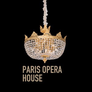 The Paris Opera House շարք փողային ջահի համար, Ֆրանսիական փողային ջահ, փողային ջահ, փողային լուսավորություն, վիլլա ջահ,