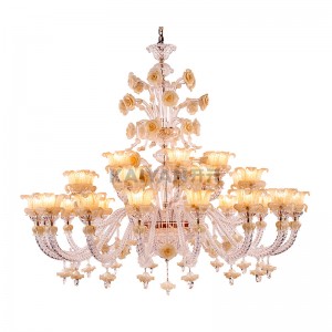 TIME DREAM SERIES of hand-made chandelier, MURANO chandelier, crystal chandelier, Hand-made chandelier kembang, Murano lighting, Villa chandelier