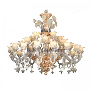 TIME DREAM SERIES Ng Hand-made Chandelier, MURANO Chandelier, Crystal Chandelier, Hand-made Flower Chandelier, Murano Lighting, Villa Chandelier