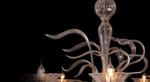 Seguso chandelier, Italian chandelier, Italian teeb pom kev zoo, Villa chandelier