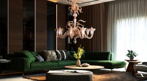 Seguso chandelier, Ịtali chandelier, Ịtali ọkụ, Villa chandelier
