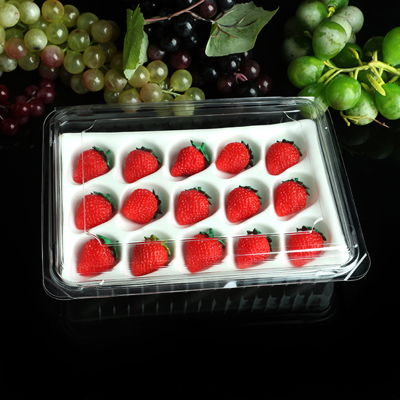 Kuti plastike me shumë stile Kuti me luleshtrydhe enë të vogla plastike të pastra për ushqim