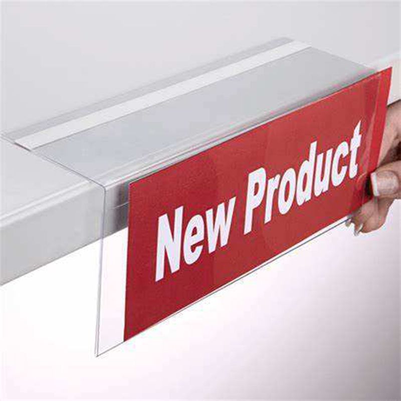 Estante de papeleira de impresión personalizada Soporte de clips para falar de froitas e verduras Soporte de exhibición de etiquetas de prezos
