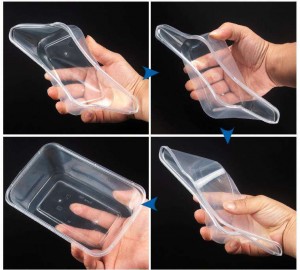 Rectangular Disposable PP Food Box Microwaveable Plastic Food Container