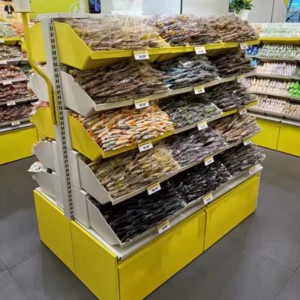 Kho lưu trữ đồ ăn nhẹ Kho thực phẩm số lượng lớn Kho lưu trữ bằng nhựa có thể xếp chồng lên nhau cho các cửa hàng
