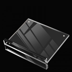 विज्ञापन प्रदर्शन स्ट्यान्ड टेबलटप मेनु T आकार पारदर्शी A4 एक्रिलिक साइन होल्डर
