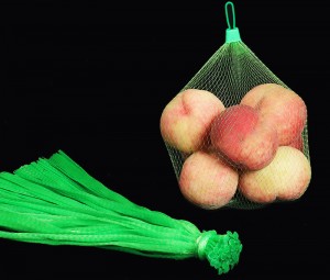 Borsa in rete in PE Borsa in rete per frutta è verdura Borsa in rete tubulare in PE