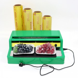 सेमी-ऑटोमॅटिक फूड श्रिंक रॅपिंग मशीन अन्न ताजे ठेवते