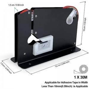 Steel Tape Bag Sealer Machine mat Trimmer Blade, Heavy Duty Metal Produce Bag Sealing Taper Spender