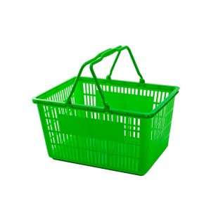 سبد خرید حمل و نقل پلاستیکی سوپرمارکت با دسته سبد قیمت عمده فروشی