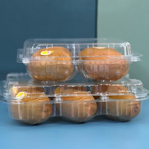 Caixa de envasado de alimentos para froitas de plástico desbotable transparente de calidade alimentaria