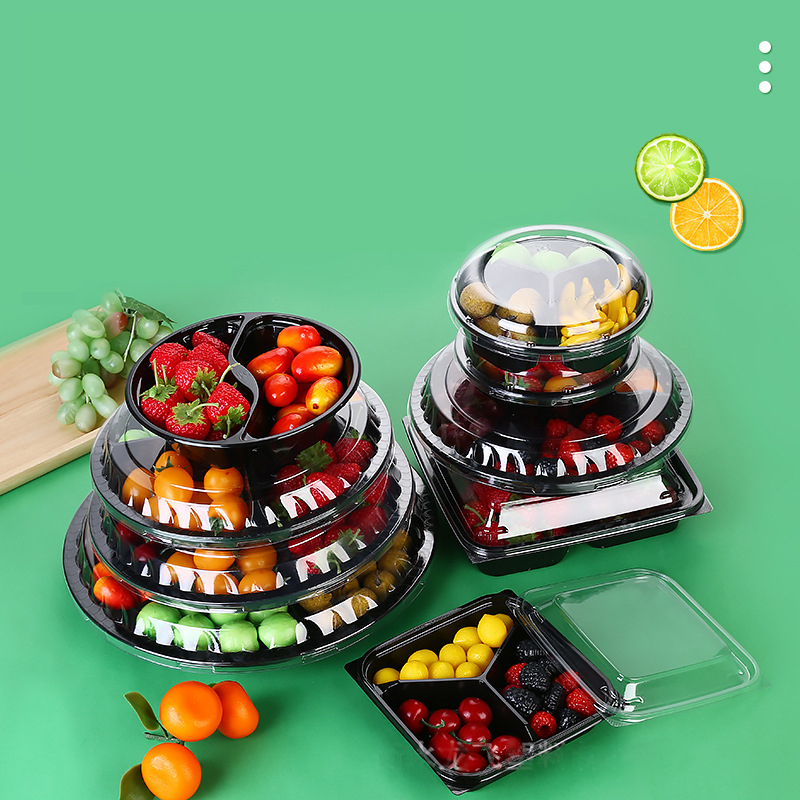 Блистер пластична кутија Кутии за пакување овошје Контејнери за делење овошни салати