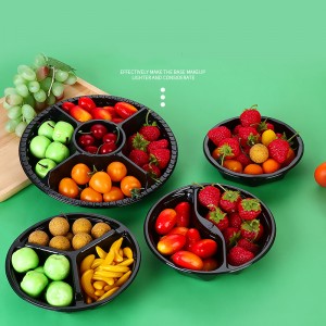 Lizdinės plastikinės dėžutės vaisių pakavimo dėžutės vaisių salotų skirstytuvai