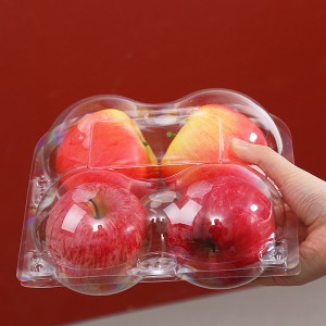 Kuti transparente paketimi me guaskë molusqesh Enë për ruajtjen e frutave të perimeve Flluskë plastike e paketimit