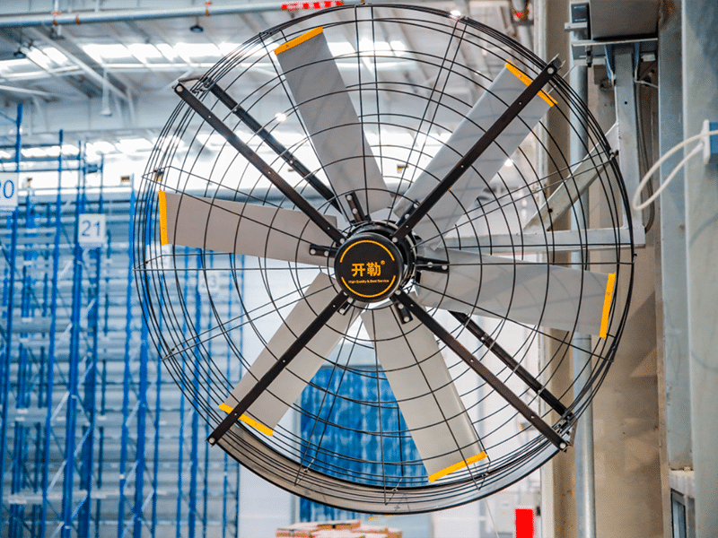 >Airfree Wall Fan in Logistics Center