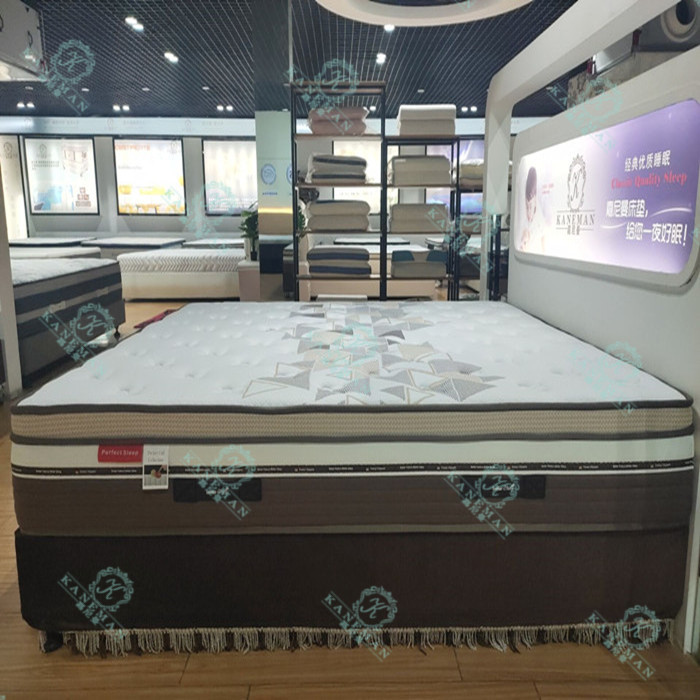 Plush memory foam mattress hybrid pocket spring mattress bed mattress wholesale