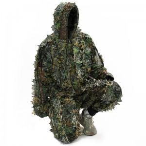 3D Ringan Hooded Kamuflase Ghillie Suit Tentara Militer Bernapas Berburu Setelan