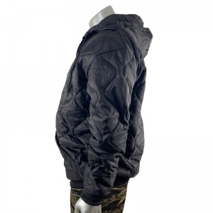 militär poncho liner combat woobie hoodie för män svart zip woobie hoodie