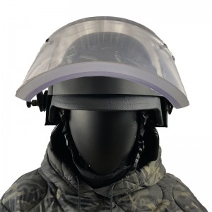 Miltærpolitiets udstyr NIJ IIIA PASGT med skudsikkert ansigtsskjold ballistisk visir
