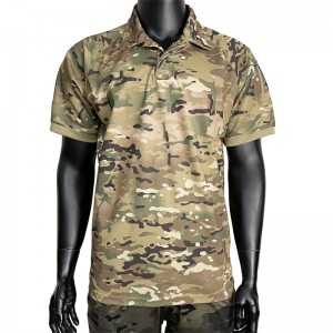 Camiseta militar de combate de manga corta