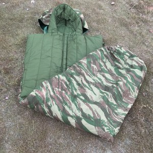 Beg Tidur Tentera Penyamaran Kango dengan Beg Tidur Perkhemahan Air & Tahan Sejuk Isi Kapas Luaran