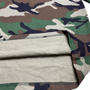 Militær uniform genser med korte ermer O-hals kamuflasje kamp taktiske T-skjorter