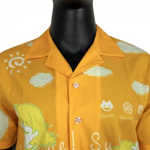 Mga Lalaki nga Designer Button Up Fashion Plus Size Sublimation Printed Shirts