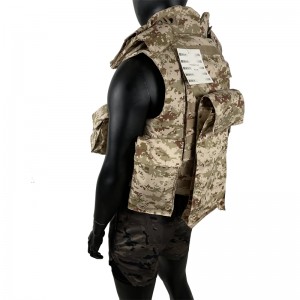 militair ballistisch volledig lichaamspantser tactisch camouflagekogelvrij vest met magazijnzakje