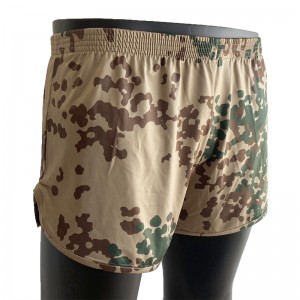Hege kwaliteit elastyske broek camo taktyske gym swimshorts heren running silkies shorts