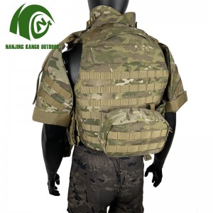 sesole modular 'mele o tletseng lihlomo thepa ea maqheka lightweight molle ballistic vest plate carrier tactical bulletproof vest
