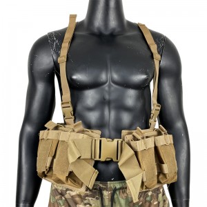 Tactical Belt Outdoor Patrol Multifunktionel Molle Justerbar Military Chest Rig
