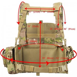 Exercitus Tactical Vestis Military Archa Rig Airsoft Swat Vest