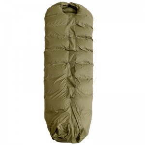Kevyt kannettava vedenpitävä Camping White Goose Down Mummy -makuupussi puristussäkillä