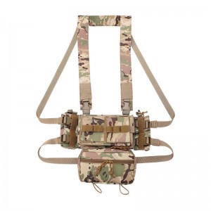 Utendørs sport Airsoft Tactical Vest Modular Chest Rig Multifunksjonell Belly Bag
