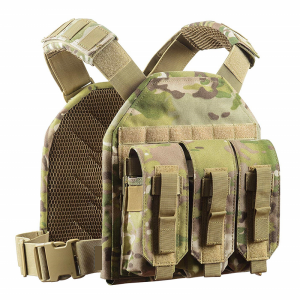 Colete tático removível de camuflagem militar multicam de tamanho único