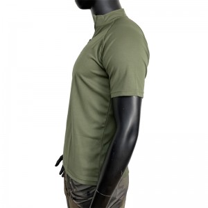 Miaramila Tactical Tops ivelan'ny trano Short Sleeve Polo Shirts Hiking Breathable T-Shirt