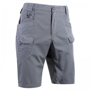 Pantalón corto tipo cargo de asalto militar con múltiples bolsillos para exteriores, impermeable, para hombre