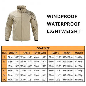Waterproof Tactical Army Windbreaker SWAT Military Jacket