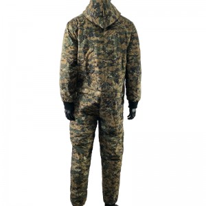 Traxe militar para homes de camuflaxe con capucha Woobie de nailon para o exército