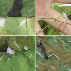 Woodland Camo Netting Camouflage Net para sa Camping Hunting Shooting Military Sunscreen Nets