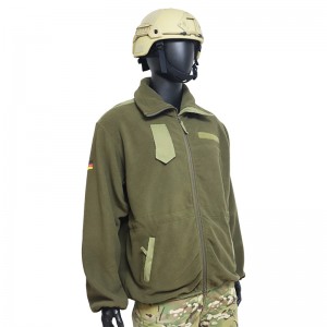 ເສື້ອກັນລົມກັນໜາວ Tec Green Windbreaker Army Fleece Jacket