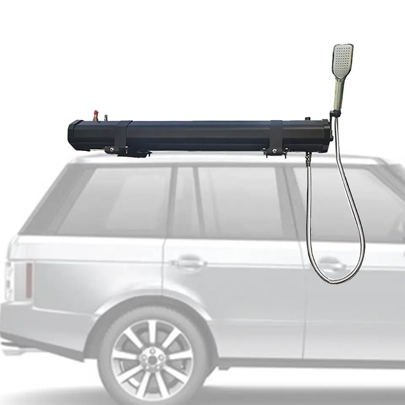 KANGRUN 20L Luxury Design Outdoor Car Solar Shower Road Shower Tank Water Tank ມີເຄື່ອງວັດແທກອຸນຫະພູມ