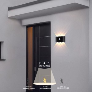 Outdoor Porch Wall Light Modern LED Wall Sconces 10W Wall Lights for Living Room Waterproof Terrace Wall Lamp ເຫມາະສໍາລັບ Hallway, Garage, Courtyard