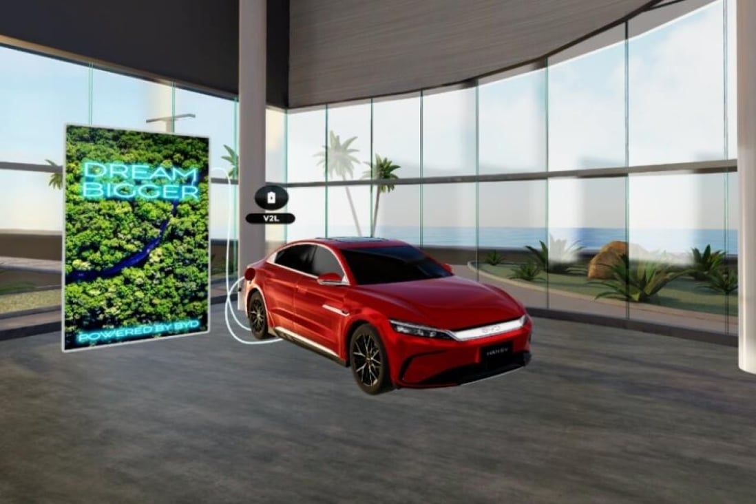 Kitajski proizvajalec avtomobilov BYD odpira virtualne razstavne prostore v Latinski Ameriki, da bi okrepil globalni prodor in izpilil premium imidž