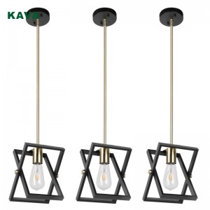 Industrial pendant light hanging lamp matte black 11002-1P